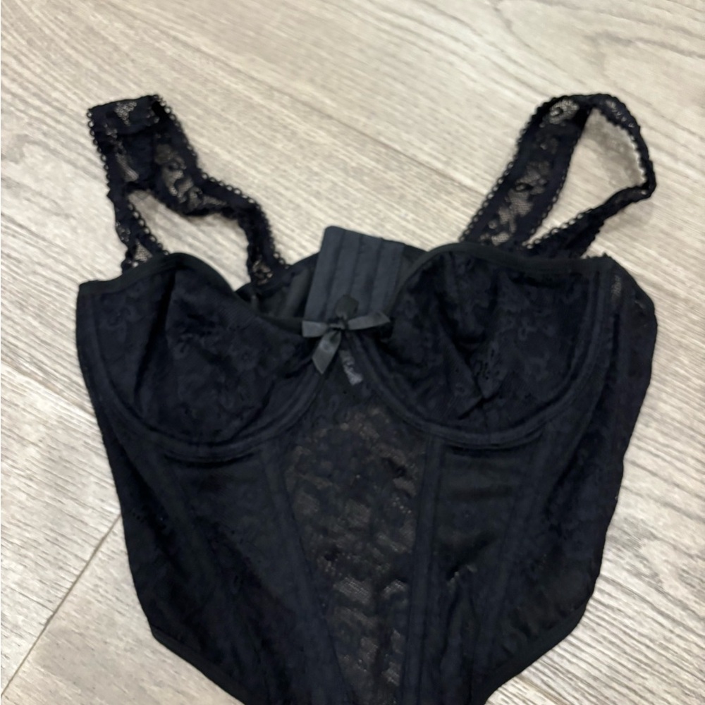 SHEIN Black Lace Tank Top